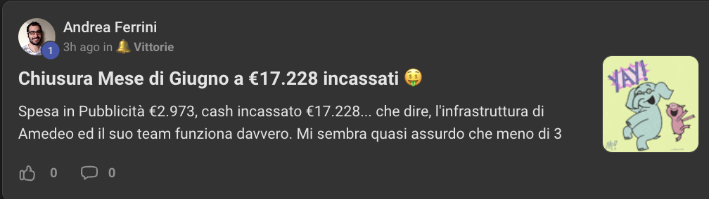 Risultato cliente Marketing Insieme