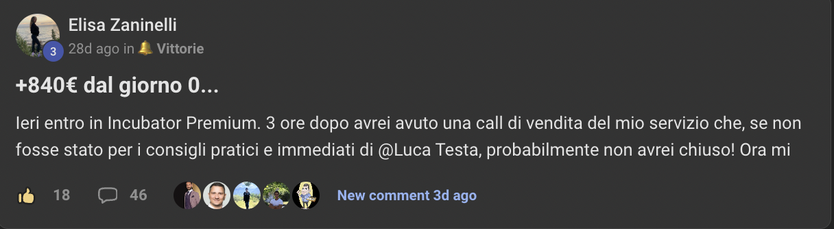 Risultato cliente Marketing Insieme