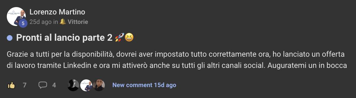 Risultato cliente Marketing Insieme