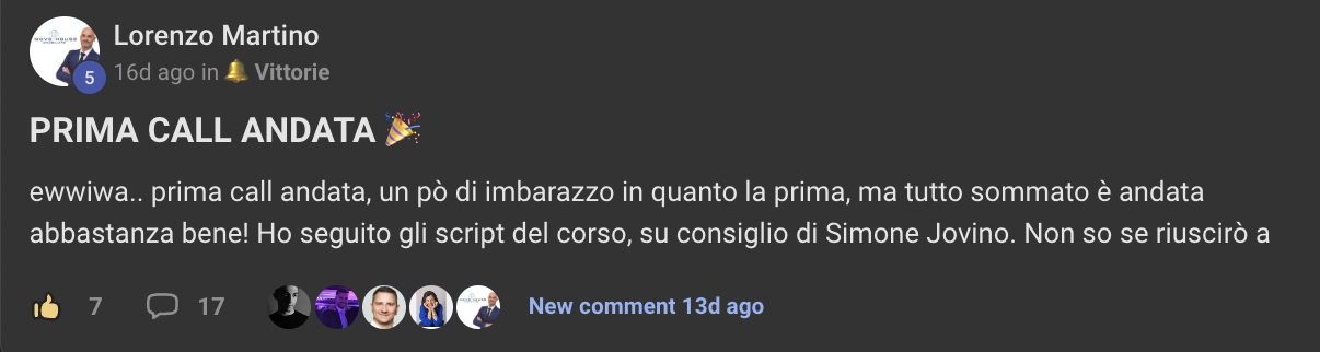 Risultato cliente Marketing Insieme
